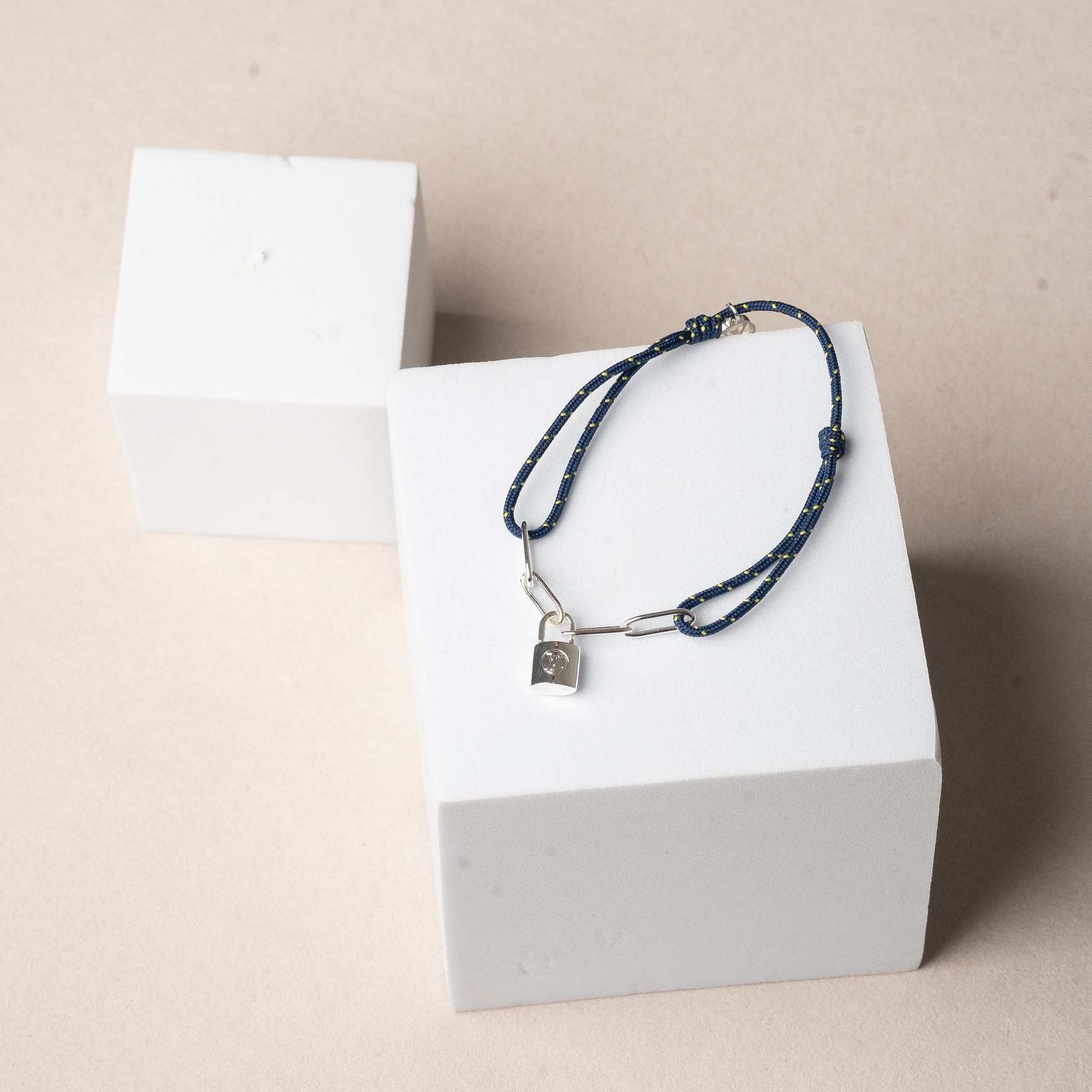 L&V - Lock w Link Cord Bracelet