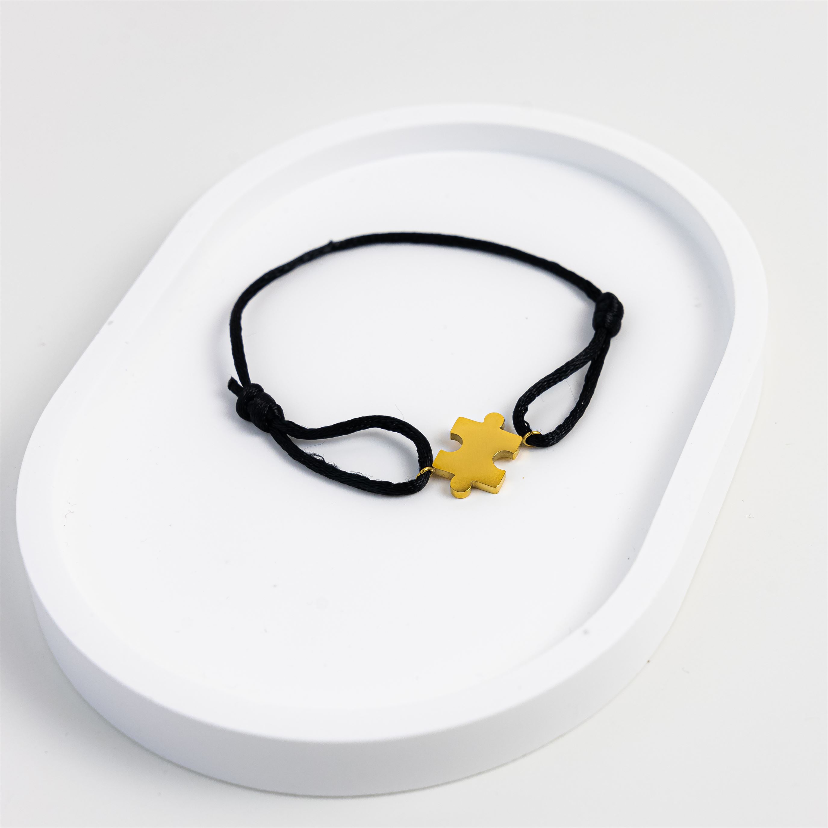 Puzzle piece Cord Bracelet