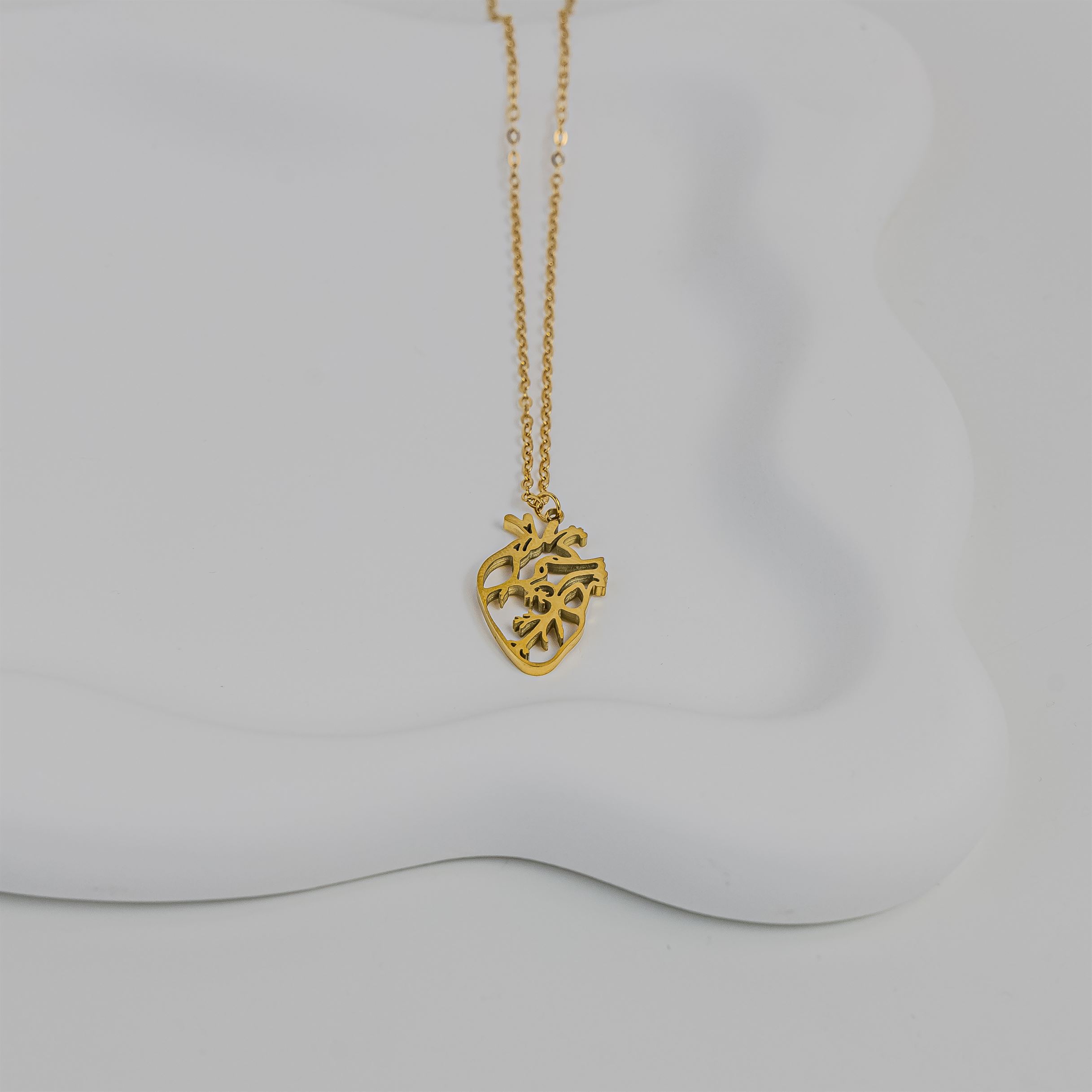 Heart Organ  Necklace