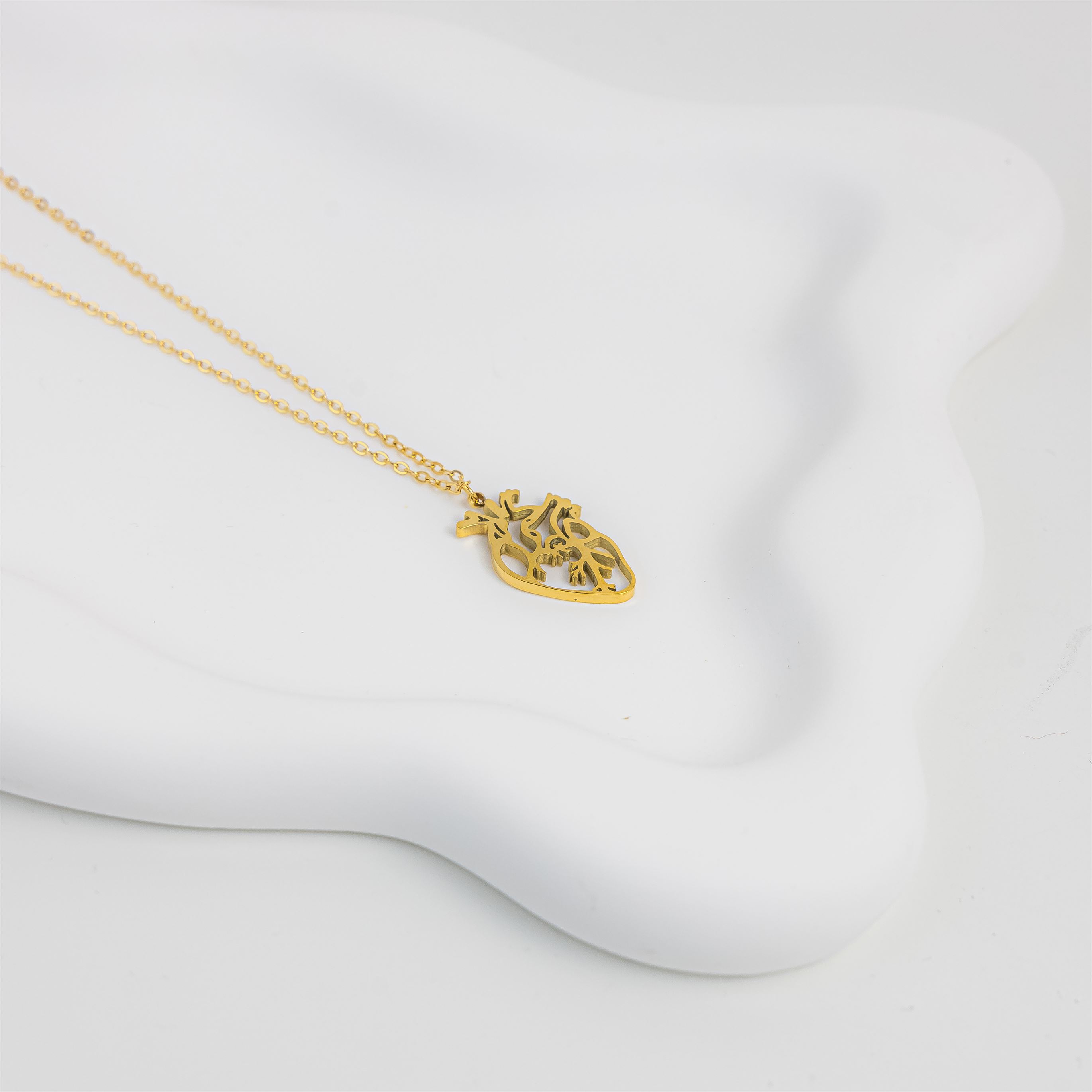 Heart Organ  Necklace