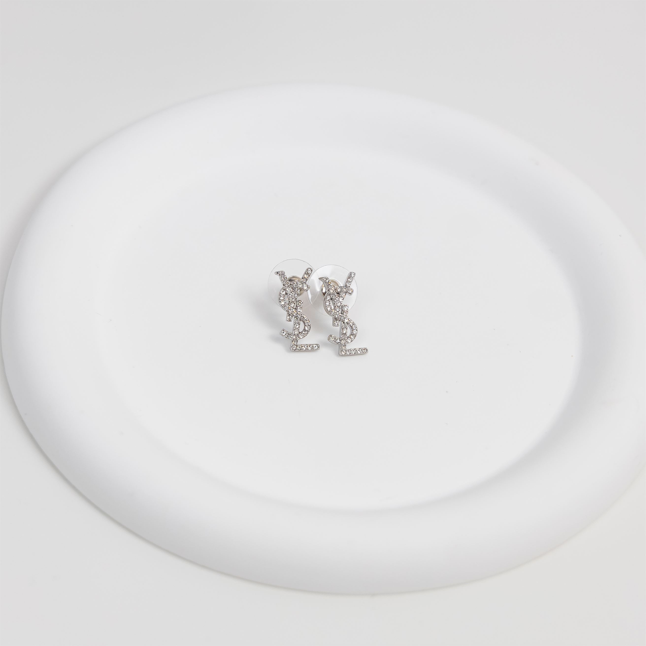 YSL - FS Text Logo Earrings