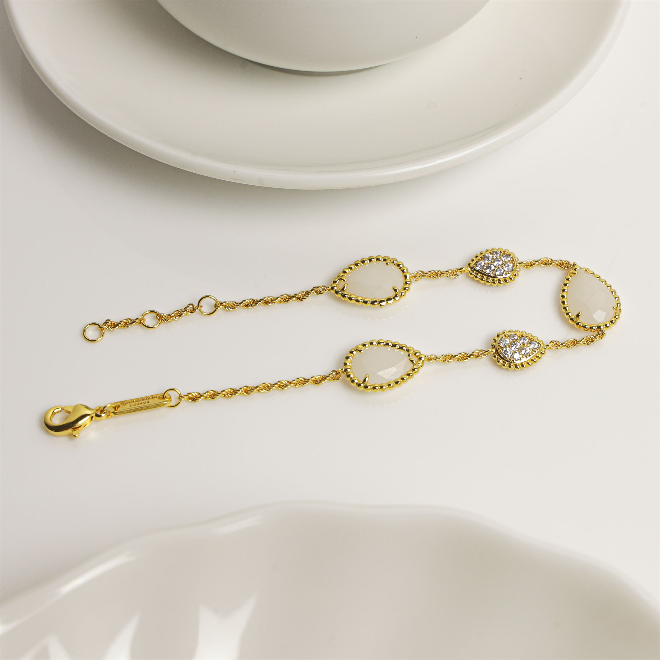 BO - 5 Alt Stones Bracelets Pearl (Mini )