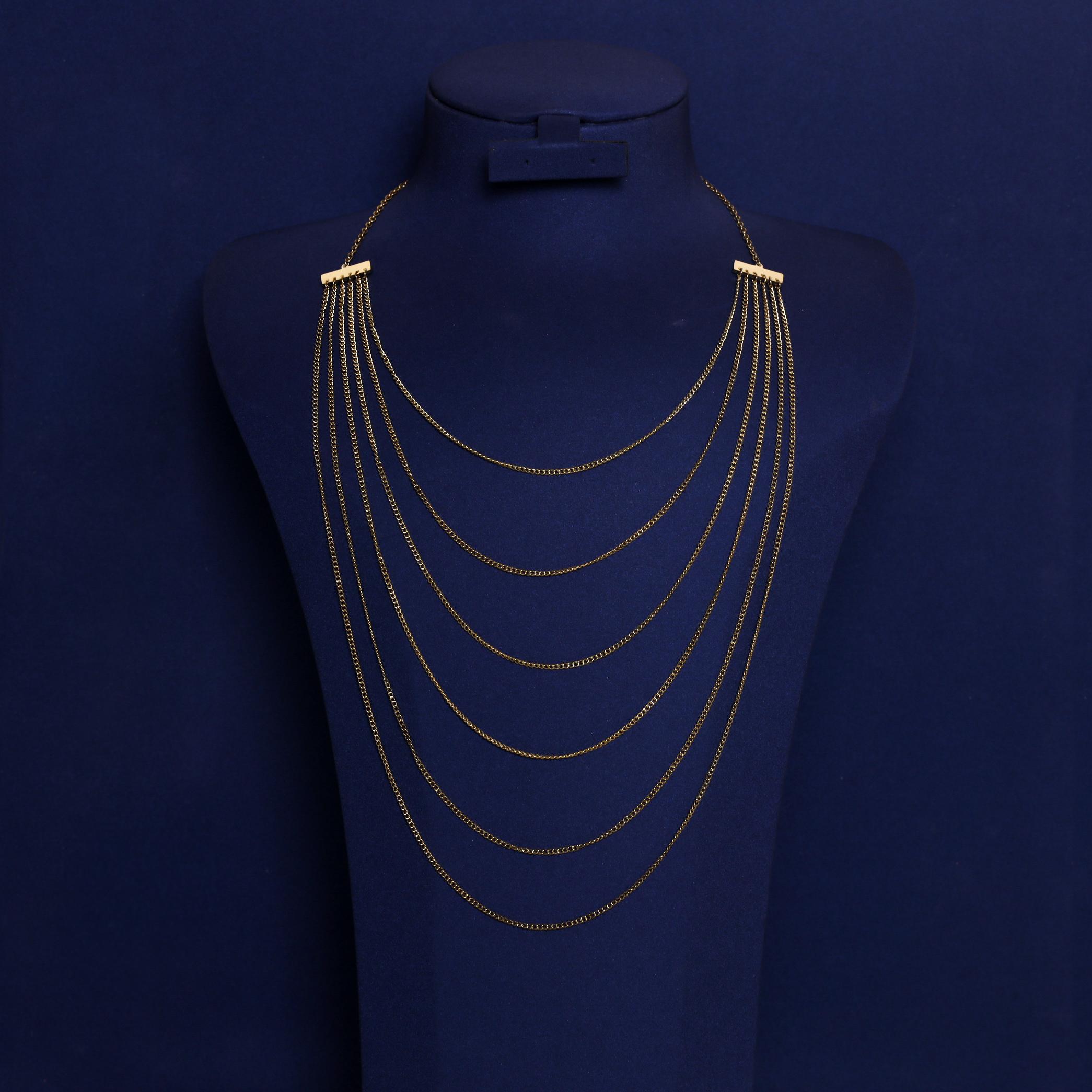 Multi layered chains Necklace