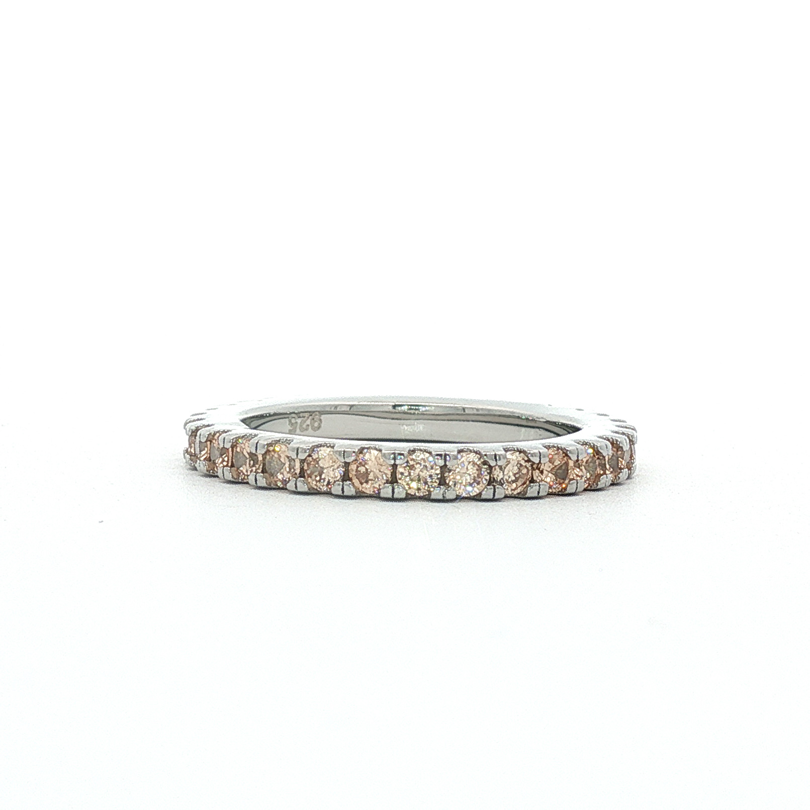 OS - Full Colored Stone Eternity Band Ring