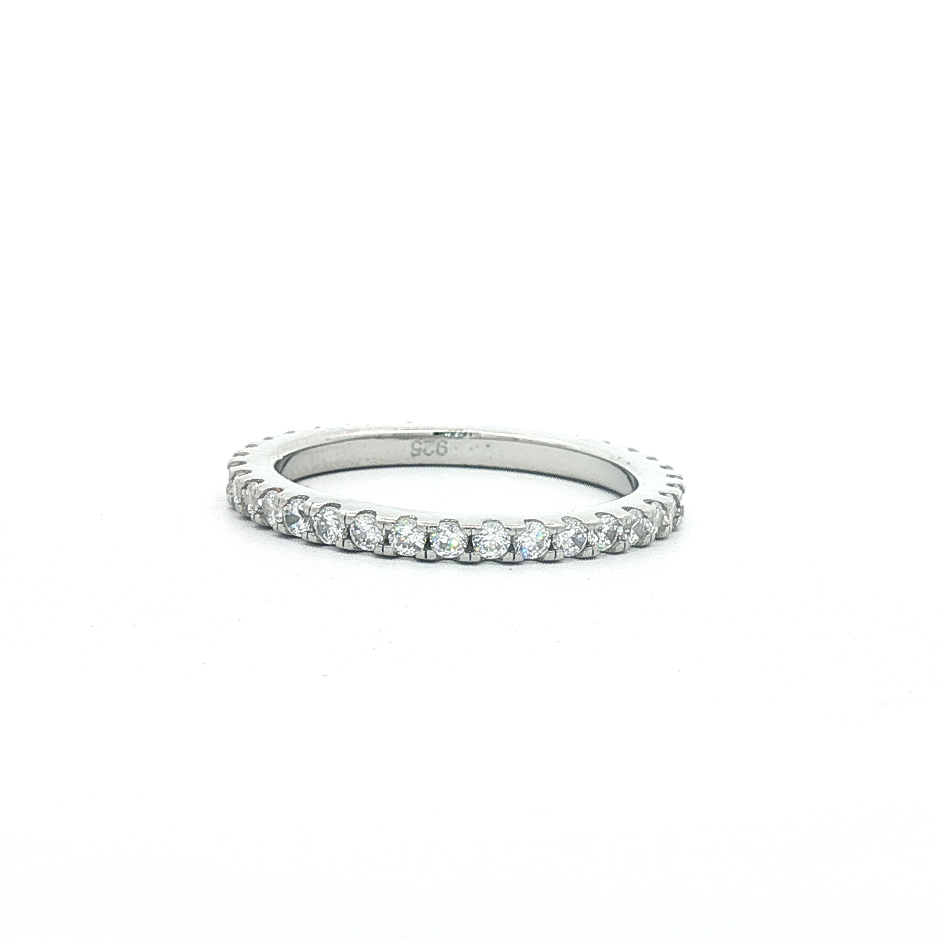 OS - Full Colored Stone Eternity Band Ring