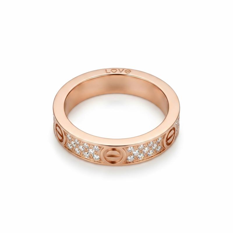 خواتم الحب مرصعة بالكامل بالأحجار