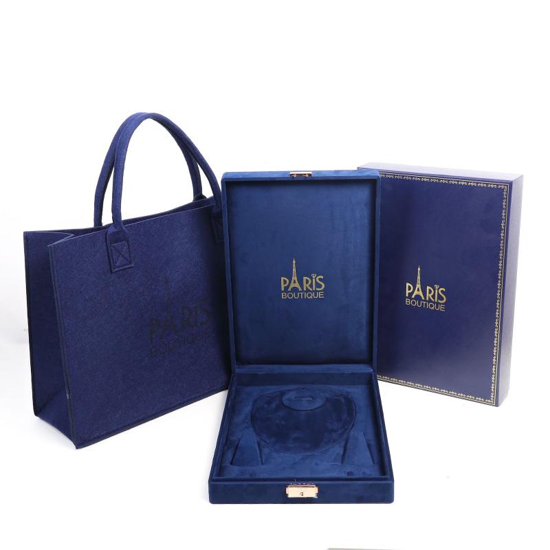 علبة كبيرة فاخرة للأطقم مع مفتاح