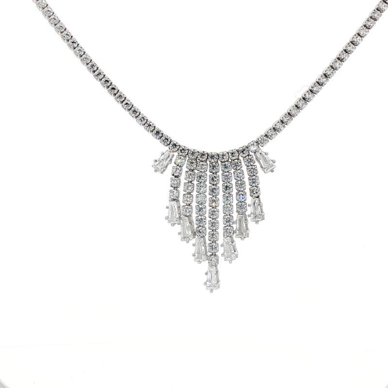 قلادة بريق الشلال – فضة أصلية