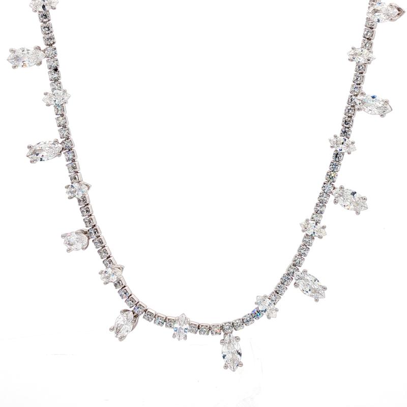 قلادة بريق الماركيز – فضة أصلية 