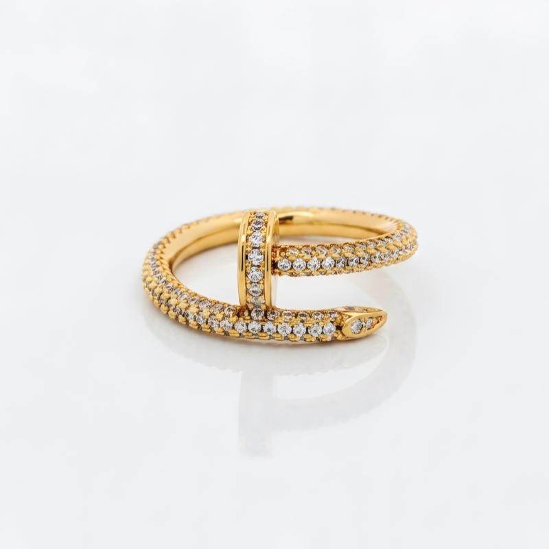 خاتم مسمار مرصّع بالكامل بالأحجار (جوست نيل)