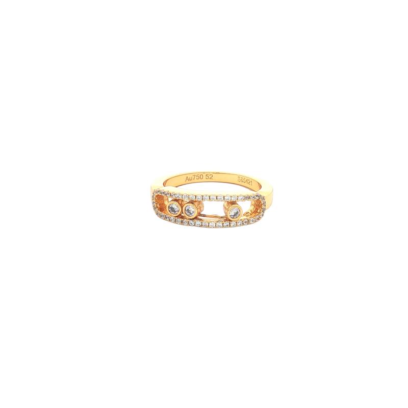 خاتم متحرك مرصع ببافيه