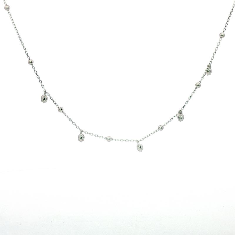 براعم الزهور الخمس بالخرز – فضة أصلية