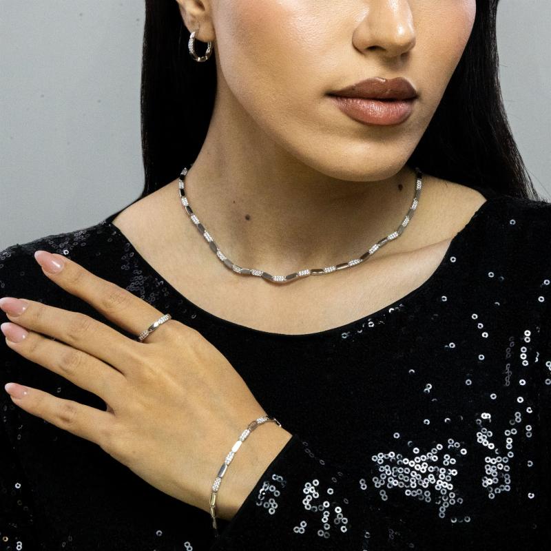طقم كامل - إكسسوار فضي