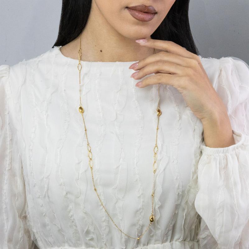 قلادة الخرز البيضاوي 