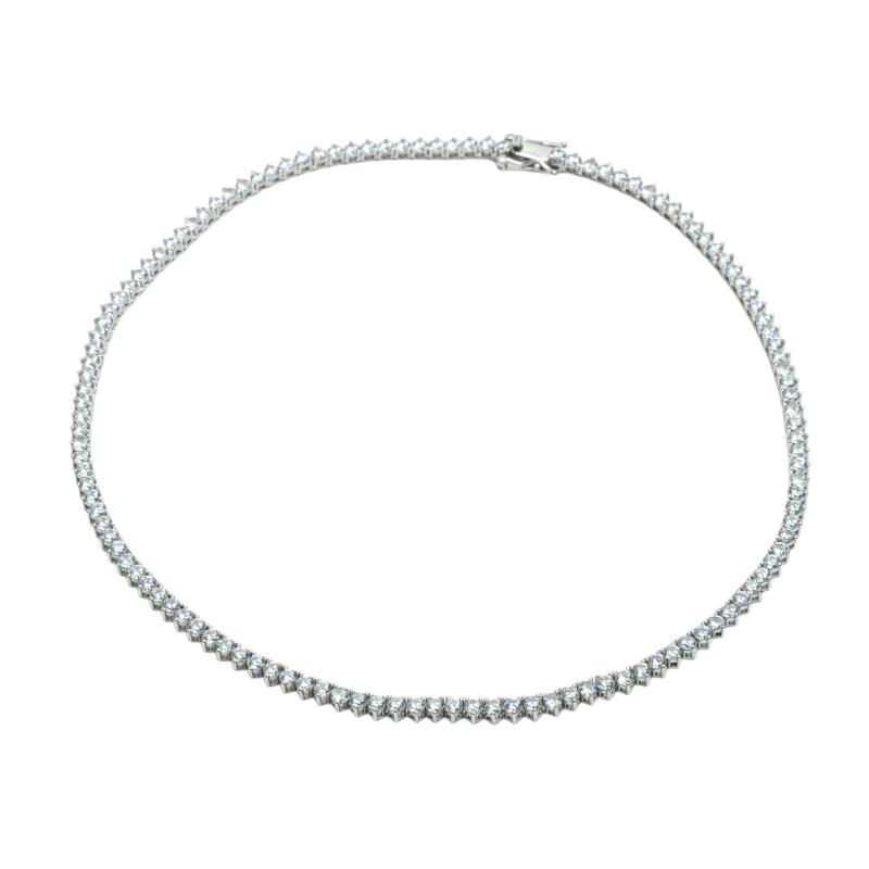 عقد التنس الفضي – فضة أصلية