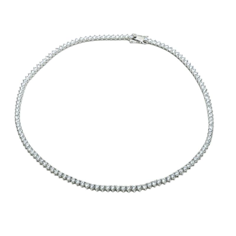 قلادة تينس فضية (3 ملم) (فضة أصلية)