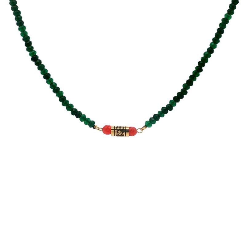 طوق بكبسولة وخرز