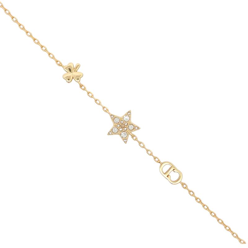 C&D - شعار CD مع نجمة كريستال وتعليقة نفل