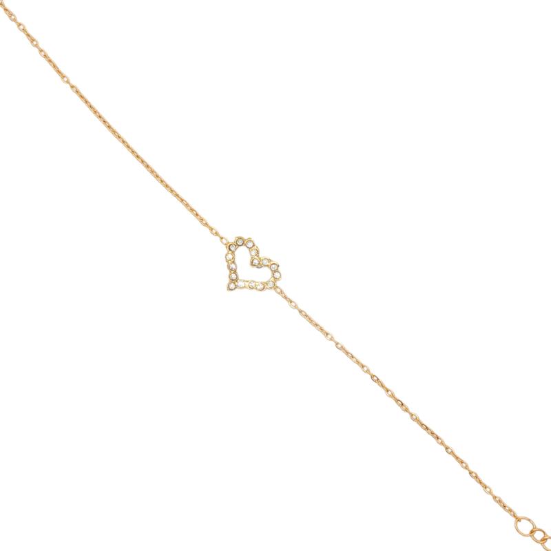 ميني - تعليقة قلب مع زركون