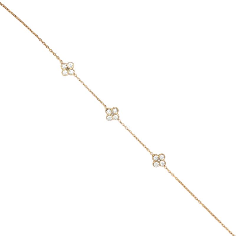 ميني - نفل بأربع أوراق مع أحجار كريستال صغيرة