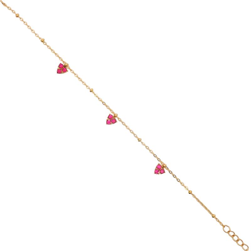 ميني - تعليقات قلب بزركون مكعب