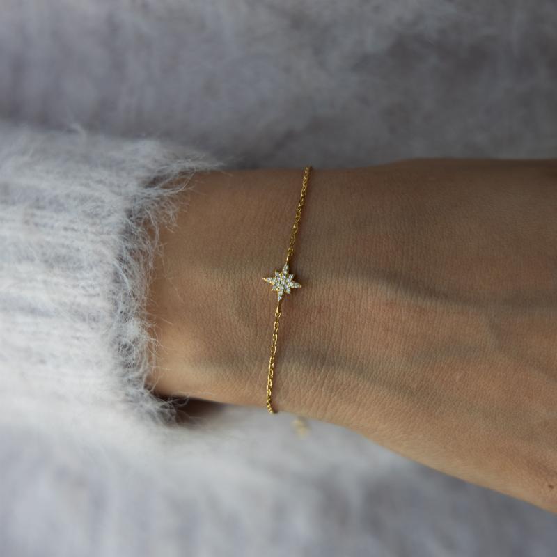 سوار فضة أصلية OS – ضوء النجوم