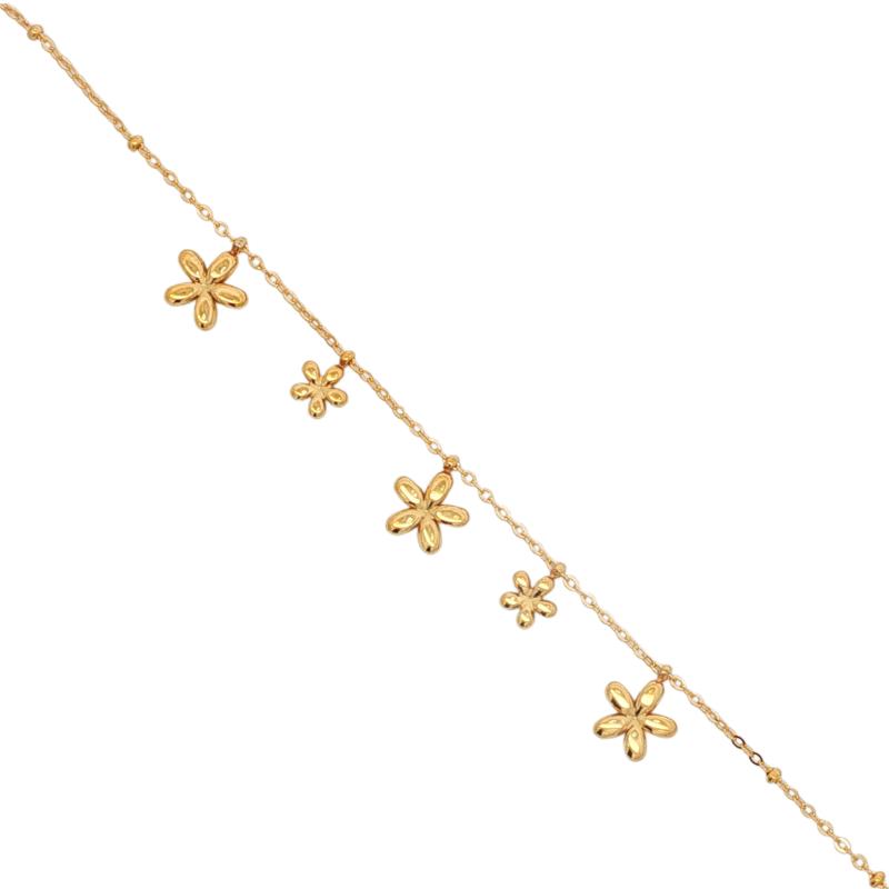 ميني - تعليقات زهرية صغيرة متناوبة مع خرزات صغيرة