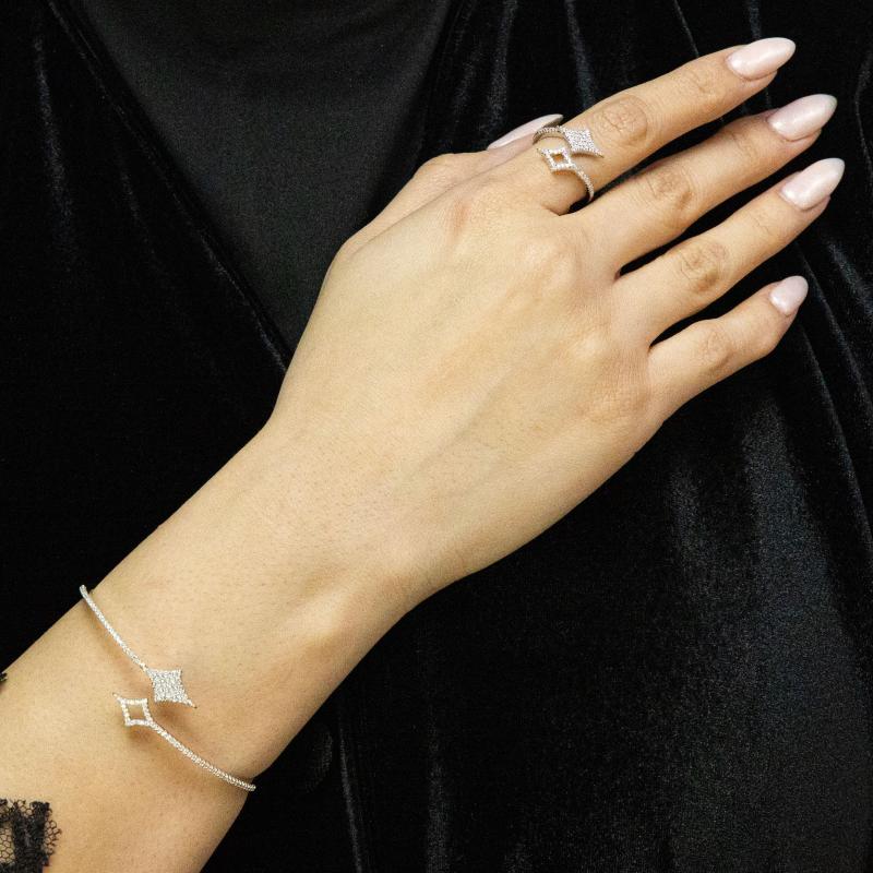 طقم أساور بتصميم نقاط نجمية مزدوجة