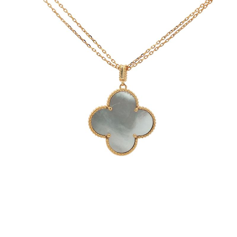 قلادة طويلة مزدوجة الخط 1F مستوحاة من تصميم VCA