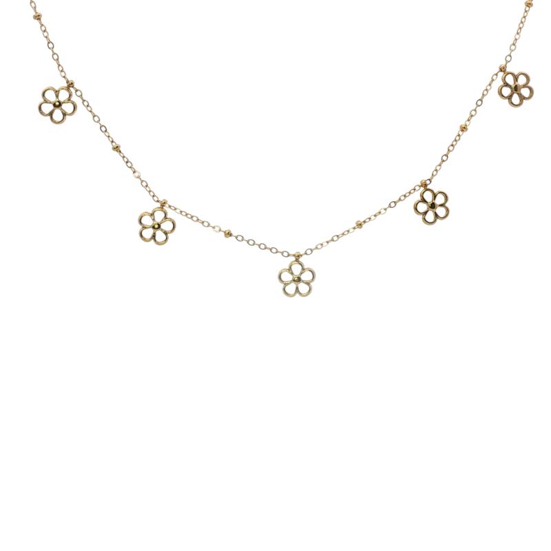 قلادة زهرية مفرغة