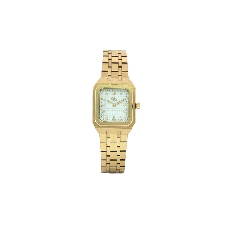 ساعة باريس بوتيك مستطيلة نسائية متعددة الألوان