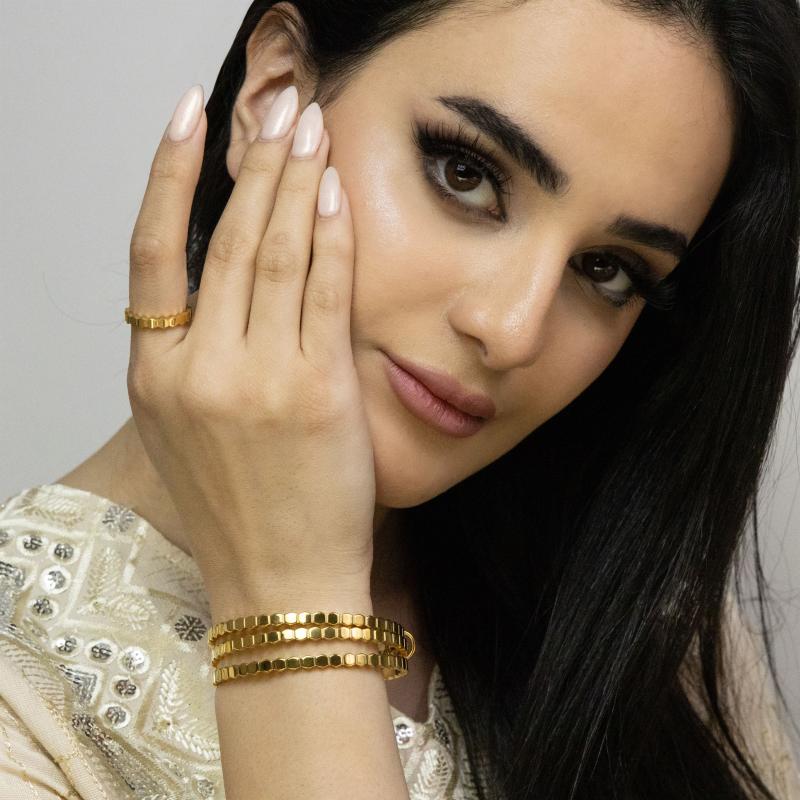 طقم أساور خلية النحل ثلاثي القطع