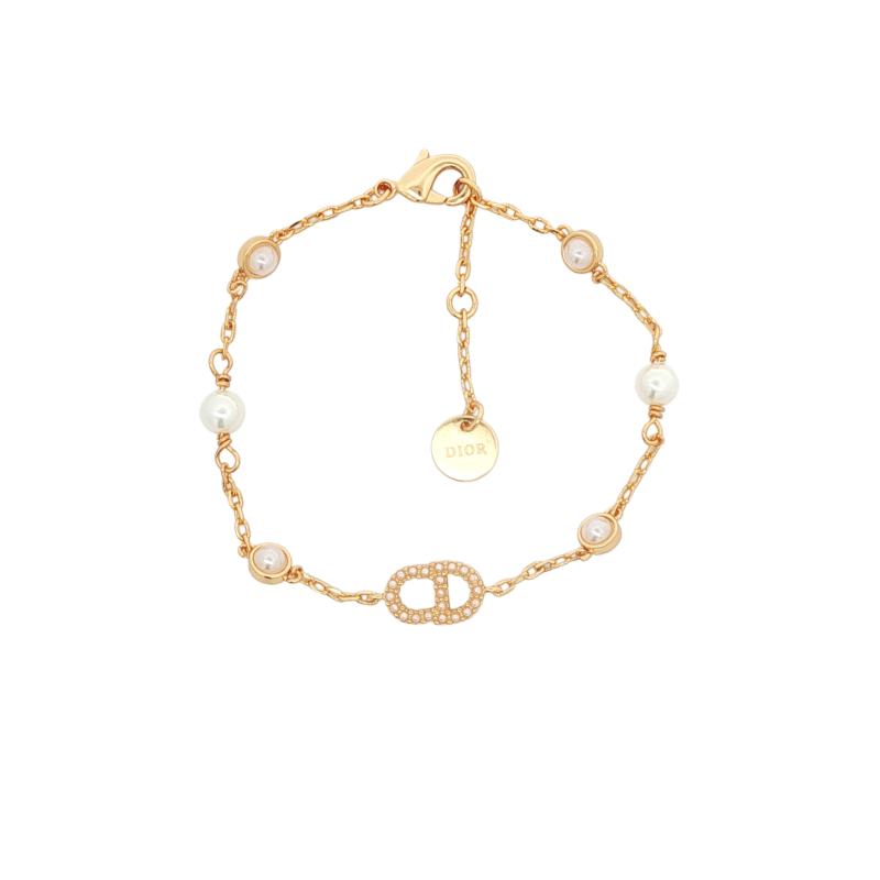 سوار شعار CD مع لآلئ انسيابية مستوحى