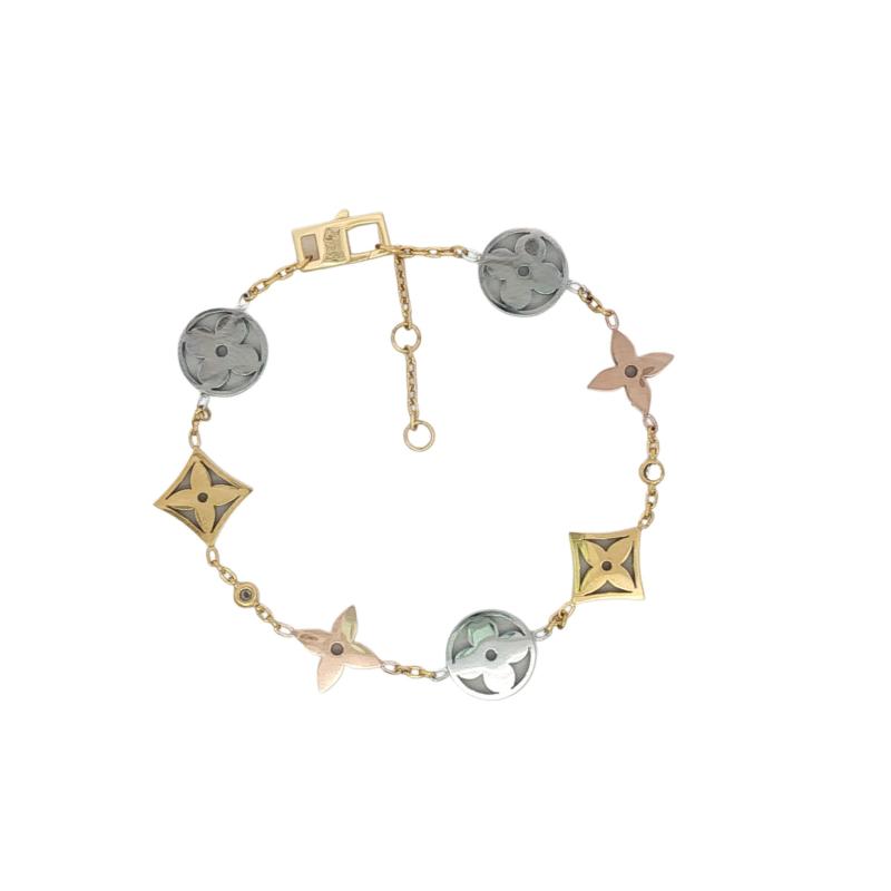 سوار L&V مع تعليقات ملونة ودبابيس زخرفية