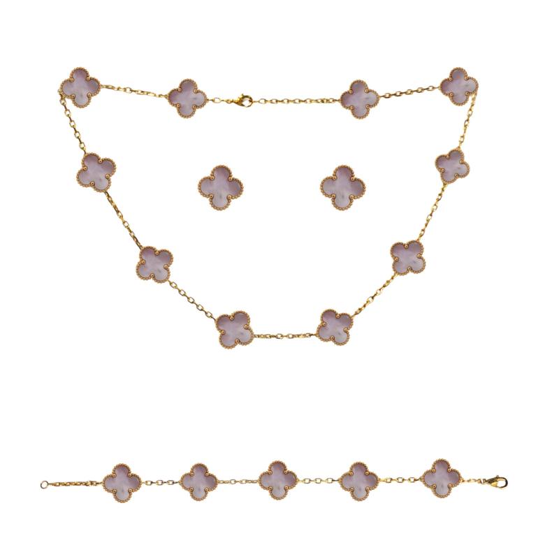 طقم VCA مكون من 10 زهور وردية