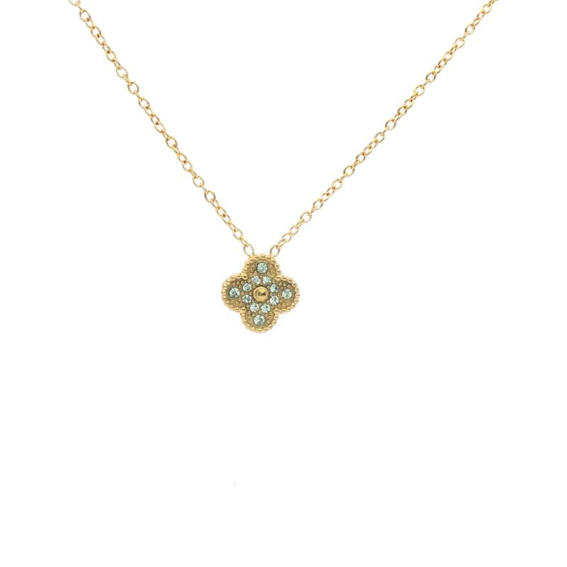 عقد في سي إيه صغير بحجر واحد