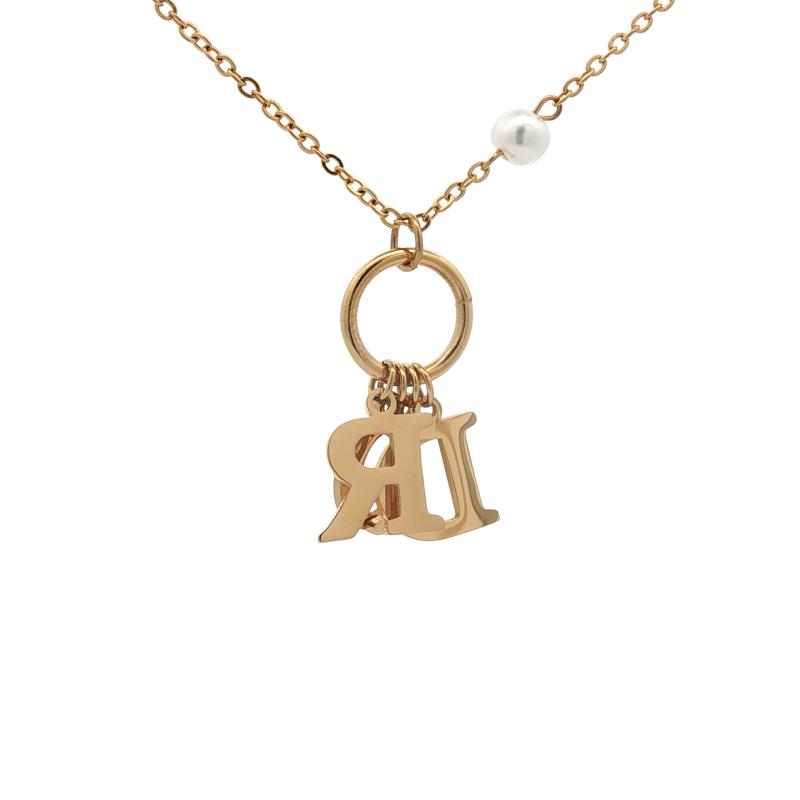 قلادة شعار مع لؤلؤ