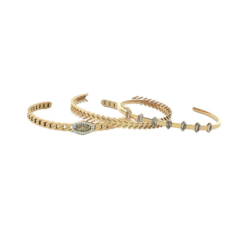 سوار مفتوح بتصميم مثلث مختلف 3