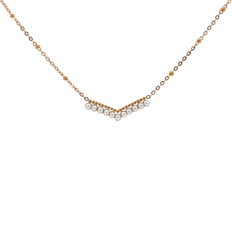 قلادة مقوسة بـ11 لؤلؤة