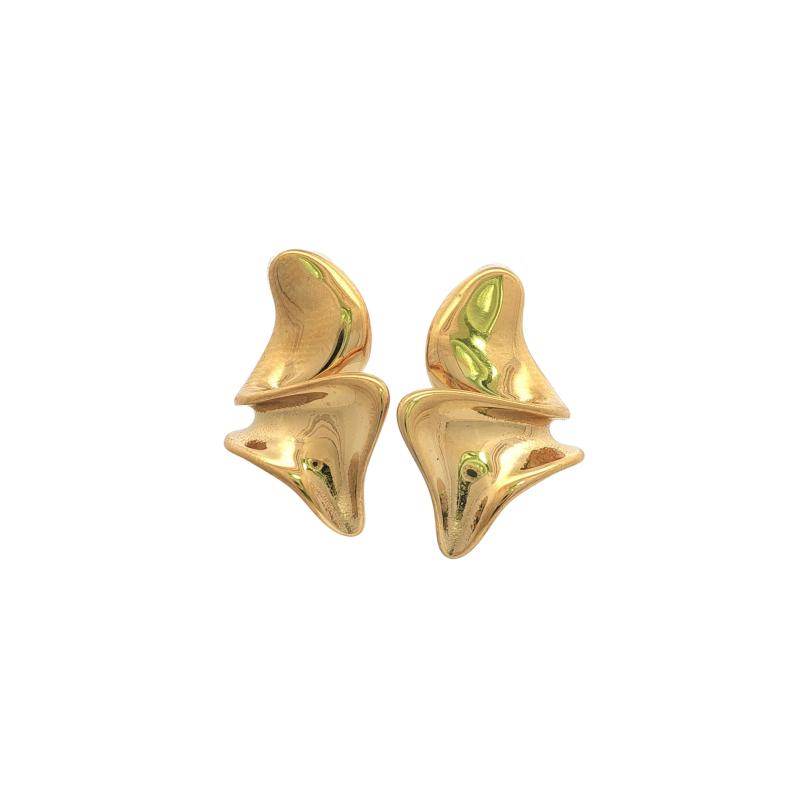 أقراط حرف C غير منتظم سميك