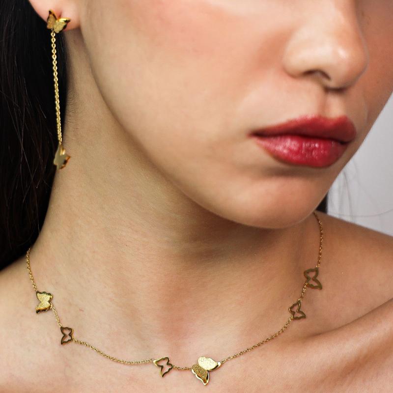 طقم فراشات ثلاثية الأبعاد