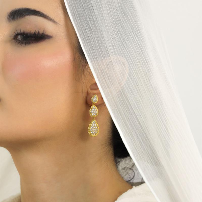 أقراط الثعبان الزخرفي الفاخر